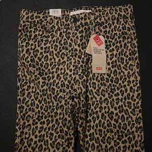 LEVIS animal printed  HI RISE SKINNY JEANS